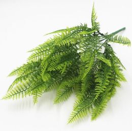 Potted Flower Planting Material for Green Planting of Ferns 7-fork Plastic Persian Grass Pteridium W1223