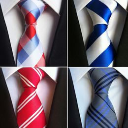 Neck tie Stripe necktie 52 Color 146*8cm Occupational shirt Necktie for Father's Day business polyester tie Christmas Gift