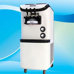 Free shipping mini vertical 3 Flavours commercial household soft ice cream machine supply high quality soft ice cream machine for sale