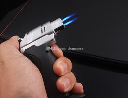 A+ QUALITY 1300C Dual flame Welding Brazing Soldering Adjustable Flame Butane Gas torch double flame kitchen lighter dhl free