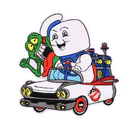 Stay Puft Marshmallow Man Ghostbusters Embroidered clothes patch Iron on patches For clothing Badges Stickers Garment Appliques