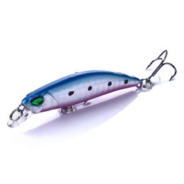 HENGJIA 70mm 4.3g New Minnow Fishing Bait Plastic hard lure with Treble hook Artificial BIonic Tackle Free shipping