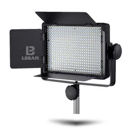 Freeshipping 500C LED 3300K-5600K Studio Video Light Lamp + Remote For Camera Camcorder