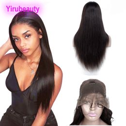 Peruvian Lace Front Wigs Silky Straight 13X4 Lace Front Wig 10-32inch Natural Color Straight Baby Hair Free Part