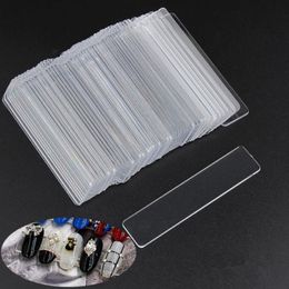 Transparent Nail Art Tips Display Stand Strip Acrylic Double-sided Adhesice False Nails showing Shelf Nail Tool F2598