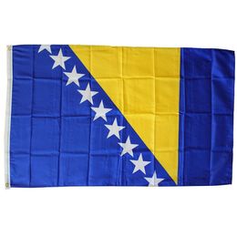 Bosnia and Herzegovina Flag 90x150cm BIH Bosnia Flag Banner Country National Flags 3x5 ft High Quality Polyester Printing, free shipping