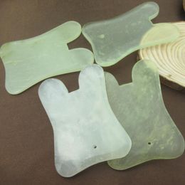 Modern Natural Jade Stone Guasha Gua Sha Board Square Shape Massage Hand Massager Relaxation Health Care Beauty Tool LX8356