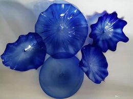 Modern Design Blown Glass Flower Wall Art restaurant decoration Hot Selling Glass Wall Light Cheap Contemporary Decorative Wall Art