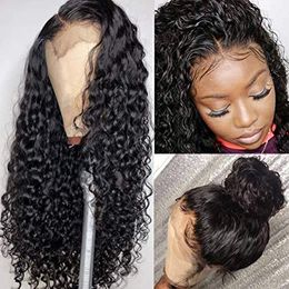 Hot Curly Lace Front Wigs 13x6 free part Pre Plucked Human Hair lace wigs 360 lace frontal for Black Women 130% density