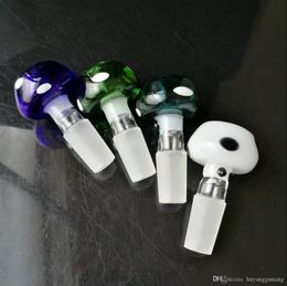 Explosive money Colour mushroom bubble head   , Wholesale glass bongs, glass hookah, smoke pipe accessories