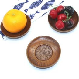 Handmade Wooden Dishes Natural Wood Fruit Salad Cake Plates Wholesale Kitchen Tableware Dinnerware