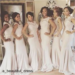 Simple Long Mermaid Bridesmaid Dresses Cheap Maid Honour Gowns Lace Prom Dress Wedding Party Dresses Bridesmaid Dress Custom Made