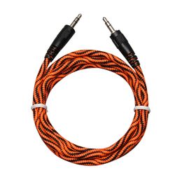 3.5 mm Male to Male 1.5 m Python glue head audio line Audio Aux Cable For iPhone Car Headphone Speaker Wire Line Aux Cord 500pcs