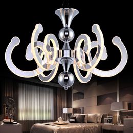 Modern Pendant Lights For Living Room Bar Led Pendant Lamp Lighting Fixture,acrylic+metal 6/8 heads