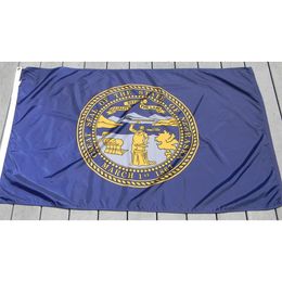 3X5FT Custom Nebraska Flags Banners High Quality Digital Printing 90X150 Cm Advertising National Banner,drop shipping