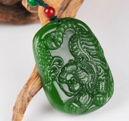 Hotan jasper jasper zodiac tiger pendant spinach green tiger jade pendant twelve zodiac tiger jade pendant