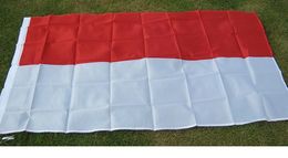 Monaco Flag 150x90cm High Quality MON Country National Flag Baner 3x5 ft Indoor Outdoor USe Polyester Printing, free shipping