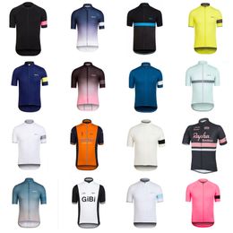 RAPHA team Cycling Short Sleeves jersey High Quality Summer men's Cycling Jersey Quick Dry Lightweight Breathable D0926