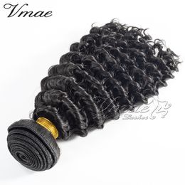 Vmae Brazilian Natural Colour Curly Hair Extensions 100% Unprocessed Human Hair Weave 3PCS Kinky Curly Virgin Hair