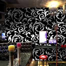 High quality engineering wallpaper local bar luxury waterproof hotel golden living room background wall ceiling gold foil wall