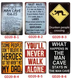antique old warning no topless dancing zombies wall decoration tin signs ladies gentlemen toilet rules painting art bar coffee shop decor