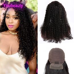 Peruvian 13X4 Lace Front Wigs Kinky Curly Natural Colour Human Hair Lace Wigs 8-24inch Afro Virgin Hair