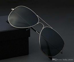 Fashion Pilot Sunglasses for Men Women 58mm Driving Eyewear Vintage Design UV400 Sun Glasses zcek with box cases