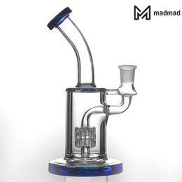 Smoking Water Bong 215mm Tall Heady Oil Rig Beaker Glass Diffuser Percolator Bong 956