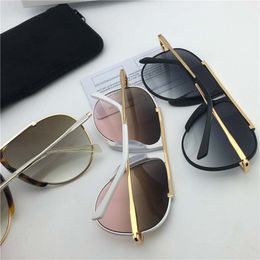Wholesale- designer sunglasses 40026 pilot plate combination with metal frame popular style top quality UV 400 protection sunglasses