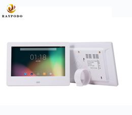 Raypodo 7 inch TFT LCD digital photo frame with 1024 *600 resolution Support alarm clock video and photo showing