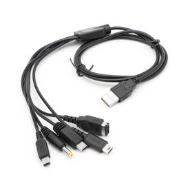 100 Stück USB-Ladekabel Ladegerät für GBA SP WII U 3DS NDSL XL DSI PSP 5 in 1