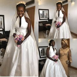 Simple Custom Made South African Wedding Dresses Plus Size Puffy V Neck Country Garden Wedding Bridal Gowns Vestidos De Novia 60