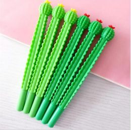 Lytwtw's Stationery Cute Cactus Succulent Pen Gel Pen School Office Kawaii Supply Handles Creative Gift GB23