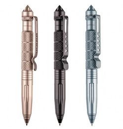 Portable Aluminium metal survival pen Multi-functional Tactical Outdoor travel camp emergency self rescue tool Aviation Aluminium pens