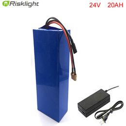 Deep Cycle 24V 20Ah e Bike Battery 24V 300W Lithium ion Battery Pack for 8Fun BBSO1 O2 HD motors with 29.4V 2A Charger