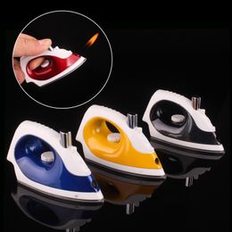 New Novel Lighter Creative Inflatable Electric Iron Shape Cigarette Butane Gas Funny Lighters For Home Decoration Collection