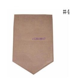 Garden supplies Burlap Flag 31*46cm Jute Ruffles DIY Linen Yard Hanging Flag House Decoration Portable Banner