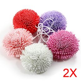 2pcs New Bath/Shower Body Exfoliate Puff Sponge Mesh EVA Colourful Bath Ball 88 LXY9