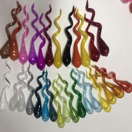 Handmade Blown Glass Pipes Different Colours Glass Pipes for Chandelier Lightings Chihuly Style Glass Tubes for DIY Pendant Lamps