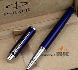 free shipping parker pen UK - Free Shipping Parker Blue Silver Roller Ball Pen Signature Ballpoint Pen Multi Color Gel Pens of Writing School Office Suppliers Stationery