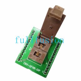 QFN8 TO DIP Programming Adapter QFN8 0.5mm Pitch IC body size 3x2mm Burn in Socket