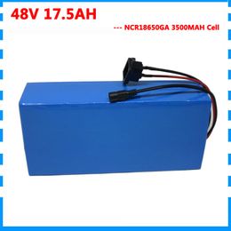 High quality 1000W 48V 17.5AH electric bike battery 48V 17AH Scooter lithium battery use NCR GA 3500mah cell 30A BMS