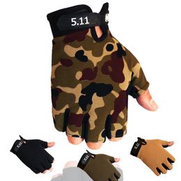 1 paio di nuovi guanti tattici dell'esercito sport all'aria aperta mezzo dito guanto da combattimento guanti antiscivolo in fibra di carbonio guanti da palestra