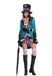 Halloween costume female crazy hat adult magician performance clothing nightclub beast trainer stage performance clothing dress women