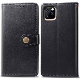 Retro Card ID Slot PU Leather Flip Wallet Case for iphone 14 13 12 11Pro Max XS XR 8 7 6S Plus