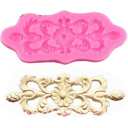 Border Silicone Mold Scroll Relief Fondant Mold Cake Decorating Tools Candy Clay Chocolate Gumpaste Mould Cupcake Baking Molds