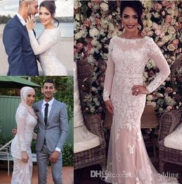 2019 Long Sleeves Evening Dress Mermaid Lace Applique Celebrity Formal Holiday Wear Prom Party Gown Custom Made Plus Size