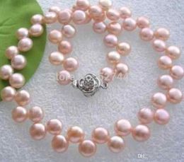 Wholesale Vogue Pink Freshwater Pearl Jewellery Necklace