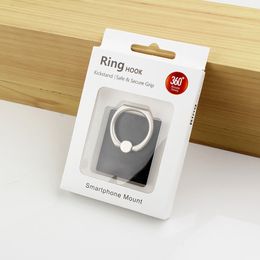 Customised Mobile Accessory Phone Holder Packing Box With PVC Window Folding Packaging Box For Cell Phone Ring Holder Kickstand