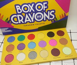 New Arrival High Quality Palette!BOX OF CRAYONS Cosmetics Eyeshadow Palette 18 Colours Eyeshadow Palette Shimmer Matte EYE beauty